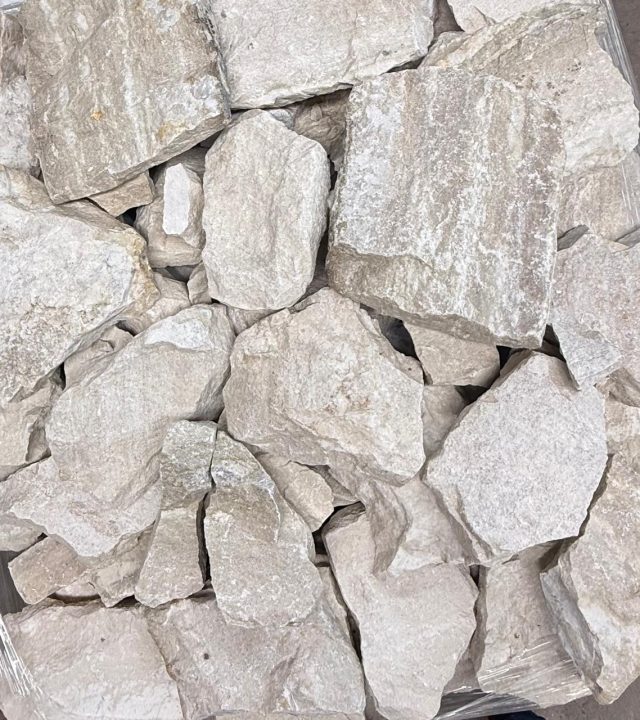 Cáscara Blanca Crema Irregular